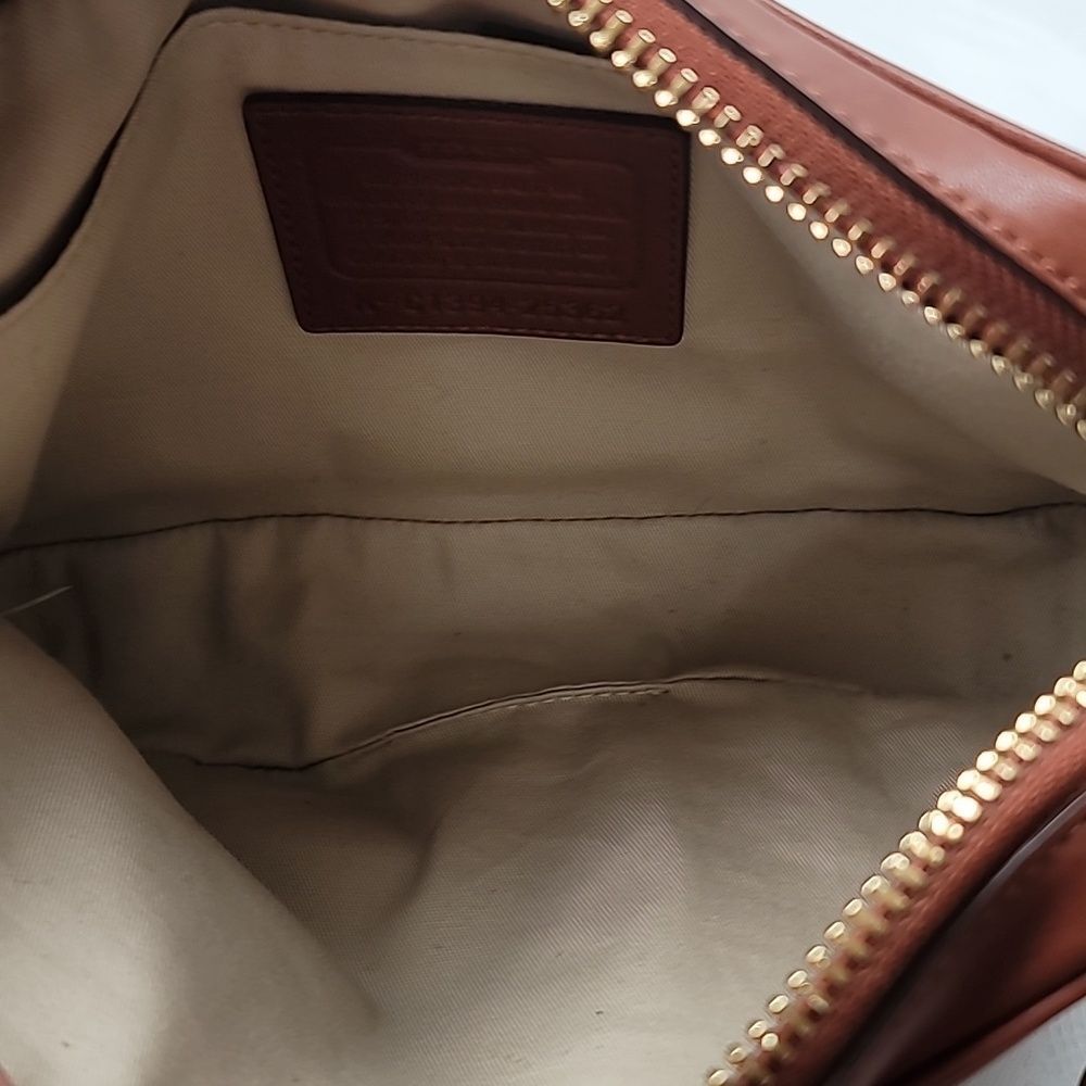 Coach Legacy Leather Flight Bag In Rich Brown With Gold Hardware - Picture 12 of 12